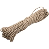 YAVO-EU Cuerda de Cáñamo，50m Cuerda de Yute，Cuerda Cáñamo Natural Gruesa Cuerda para Manualidades- Decoración…